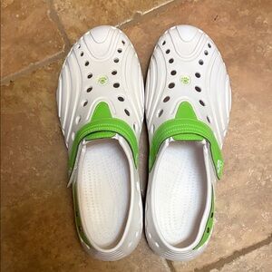 Dawgs White and Green Athletic Shoes